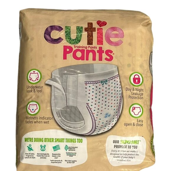 Cutie Pants Toddler Training Pants Size 4T to 5T 19 Ct Real Underwear-Like Fit R - Picture 4 of 5